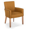 NHC Deluxe Guest Chair - Mustard (Charcoal Piping) Thumbnail